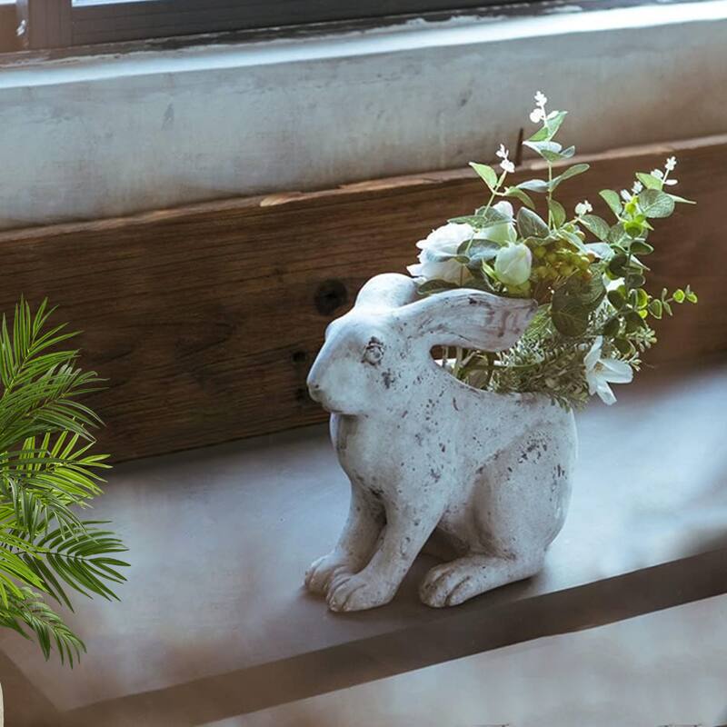 Charming Bunny-Planter for Indoor and Outdoor Garden Decor