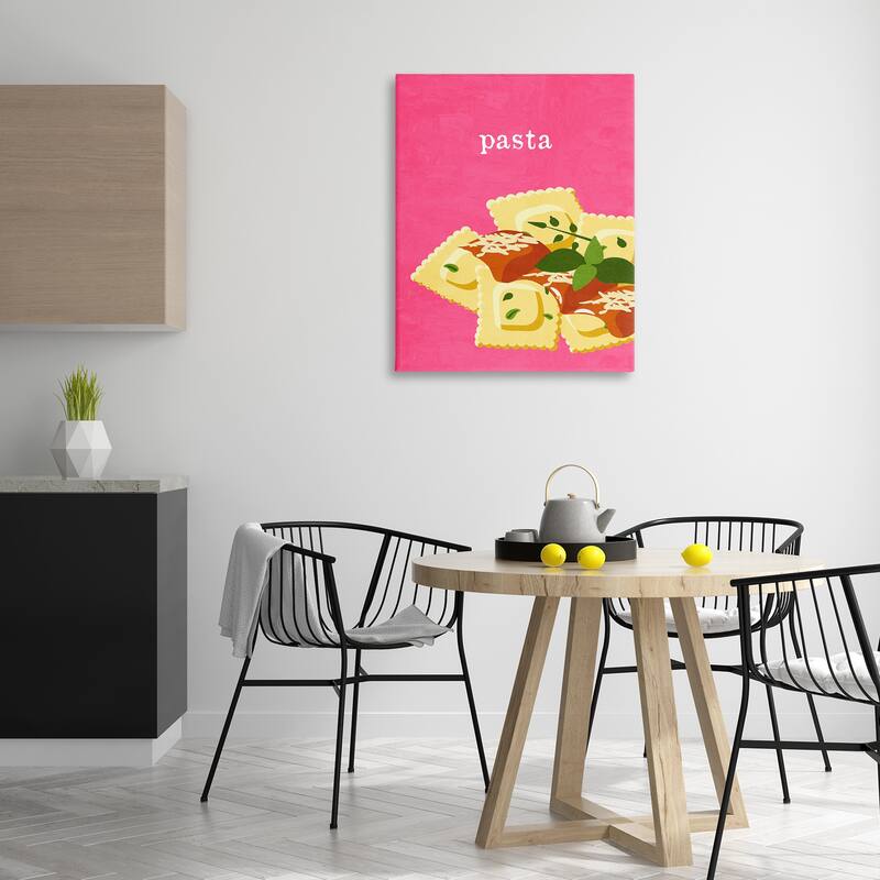 Stupell Ravioli Pasta Dish Canvas Wall Art Design By Kim Allen