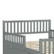 preview thumbnail 8 of 24, Full Size Wood Platform Bed with Guardrails on Both Sides and 2 Storage Drawers, Gray