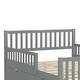 preview thumbnail 19 of 30, Roomfitters Full Size Wood Platform Bed with Guardrails and Two Storage Cabinets