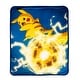 preview thumbnail 7 of 8, Pokemon Electro Shock Silk Touch Sherpa Throw Blanket