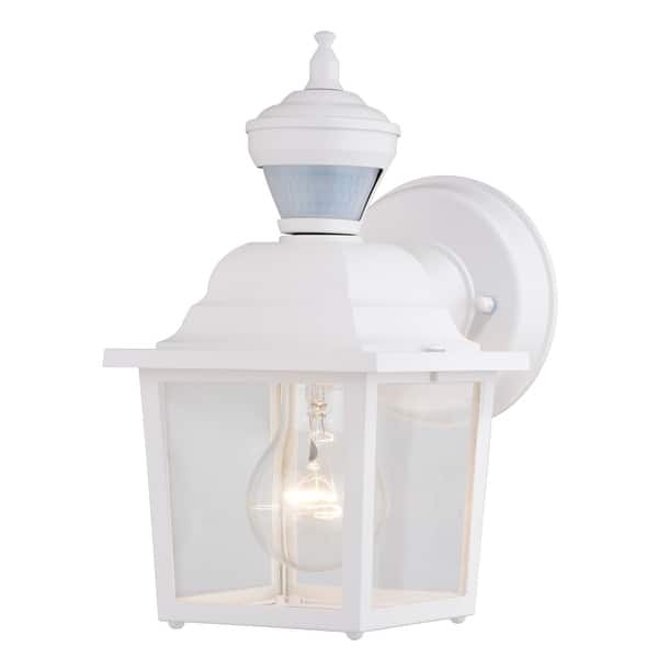 slide 2 of 11, Vaxcel Lighting T0732 Bedford 10" Tall Outdoor Wall Sconce with Clear Textured White