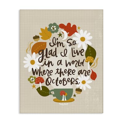 Stupell A World Where There Are Octobers Canvas Wall Art Design By Mandy Ford Art + Illustration