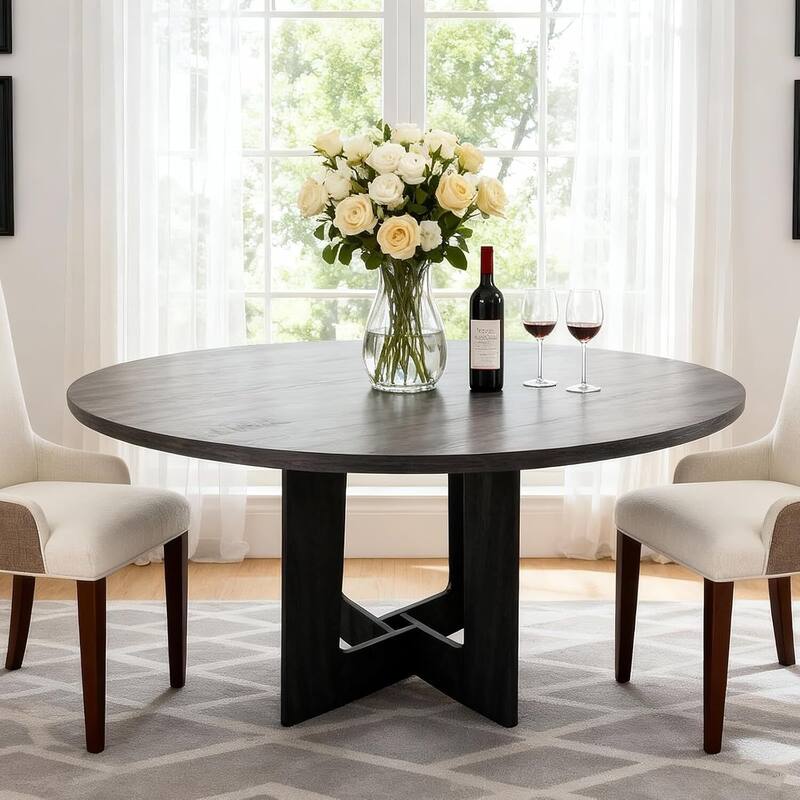 43.3" Kitchen Round Dining Table for Dining Room, Kitchen, Apartment Small Spaces (Only Table)