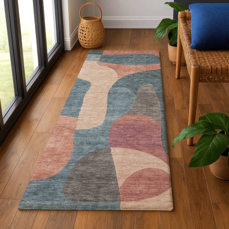 Premium Washable Super Soft Contemporary Siena Mayfield Rug - Sage - 2'3" x 7'6"