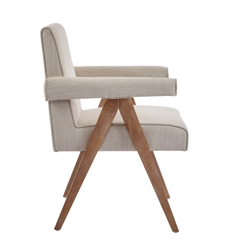 Christopher Knight Home Poppy Fabric Arm Dining Chair (Set of 2)