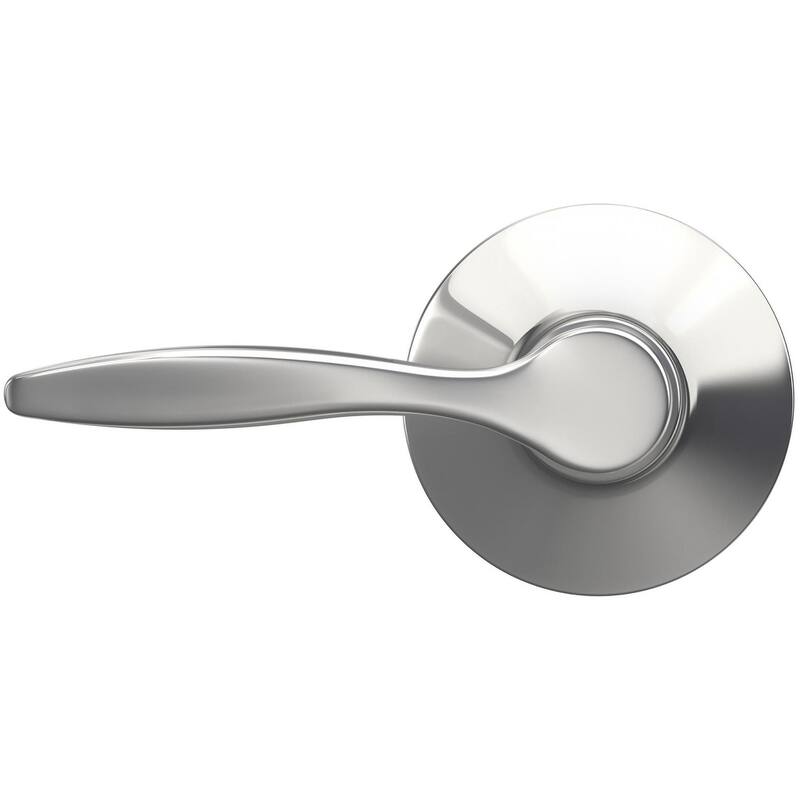 Schlage F10-DEL Delfayo Passage Door Lever Set with Plymouth Trim