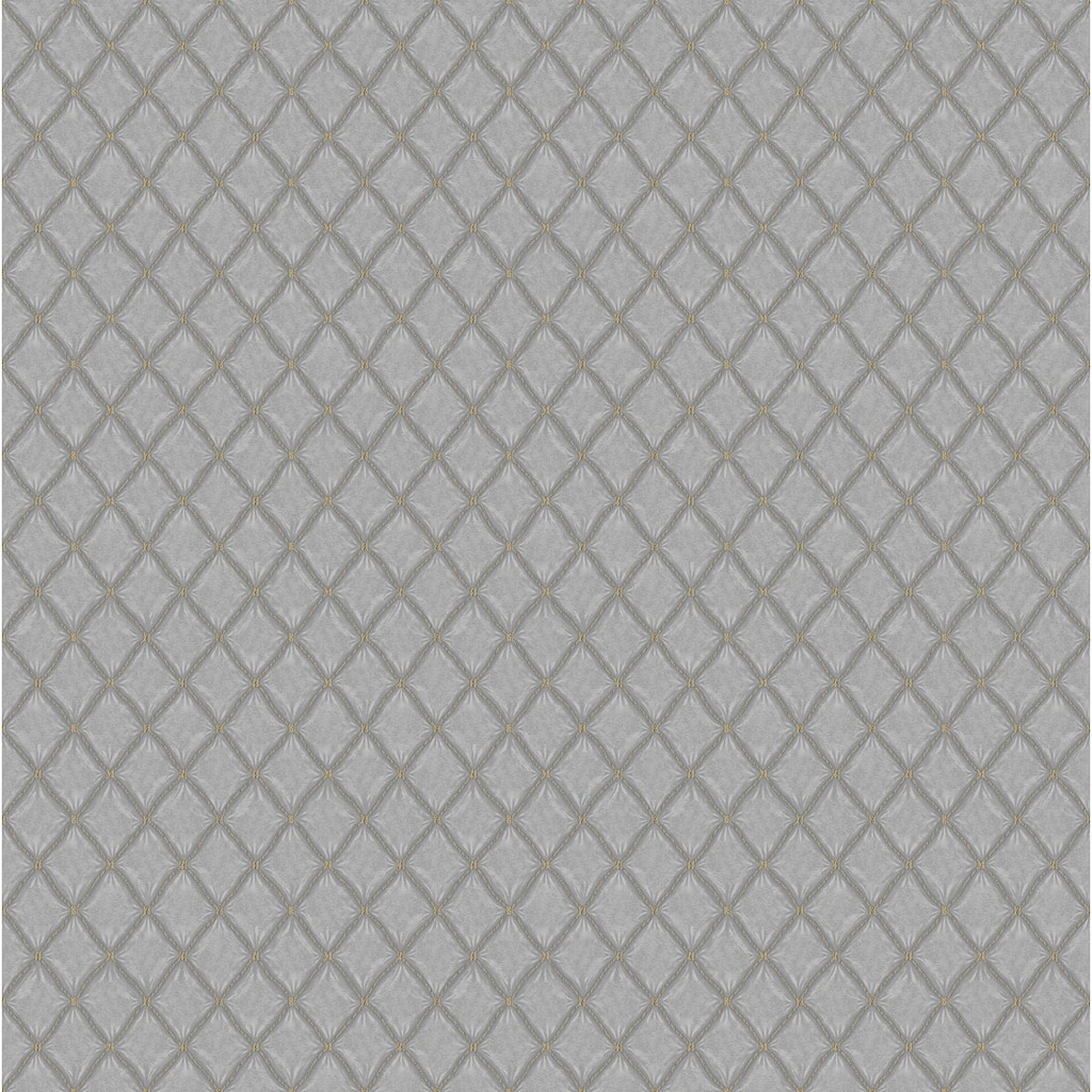 Fine Decor Santina Natural & Grey Trellis Wallpaper