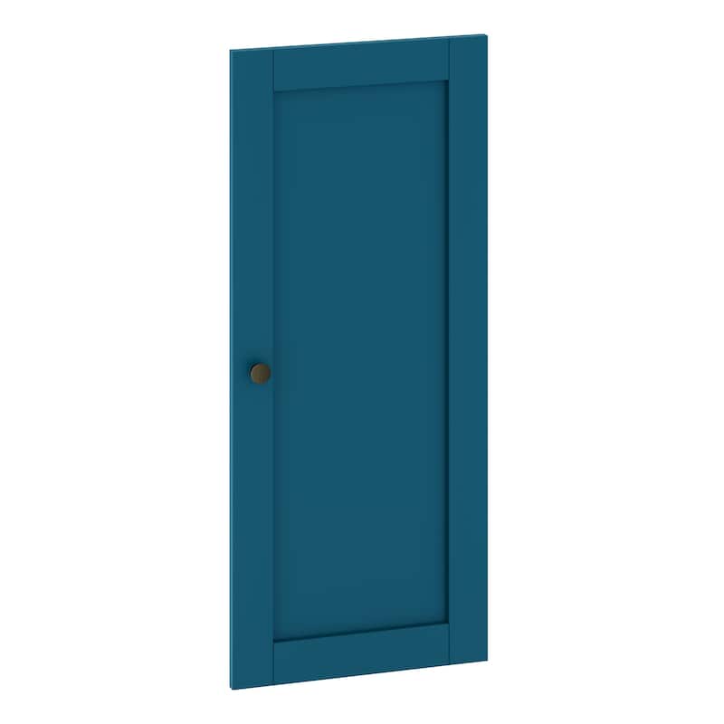 Palace Imports 100% Solid Wood Modular Shaker Door for Pantries, Sideboards, Bookcases, Bathroom Cabinets - Teal Blue