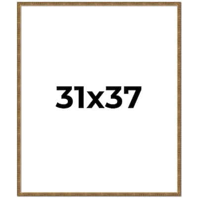 31x37 Frame Gold Picture Frame - Complete Modern Photo Frame Includes