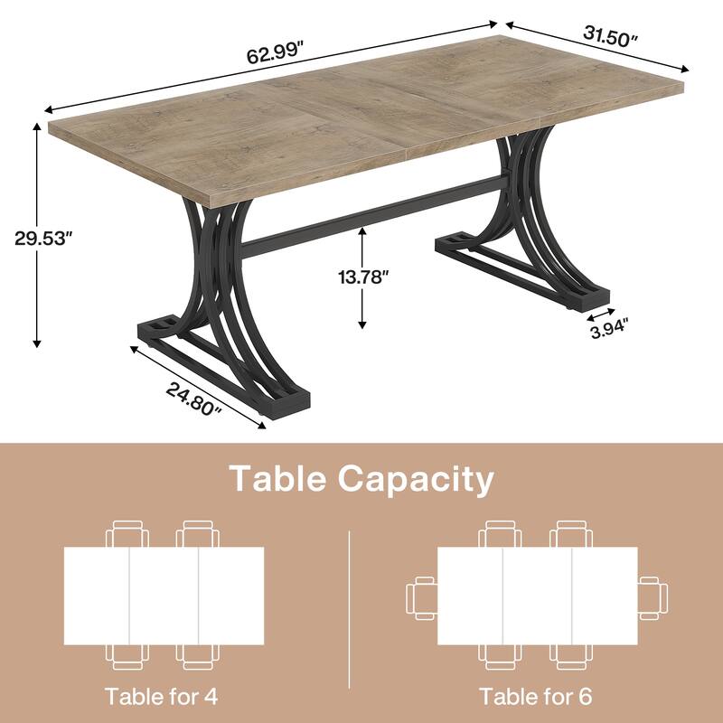 Modern 5FT Conference Meeting Table for 4 to 6