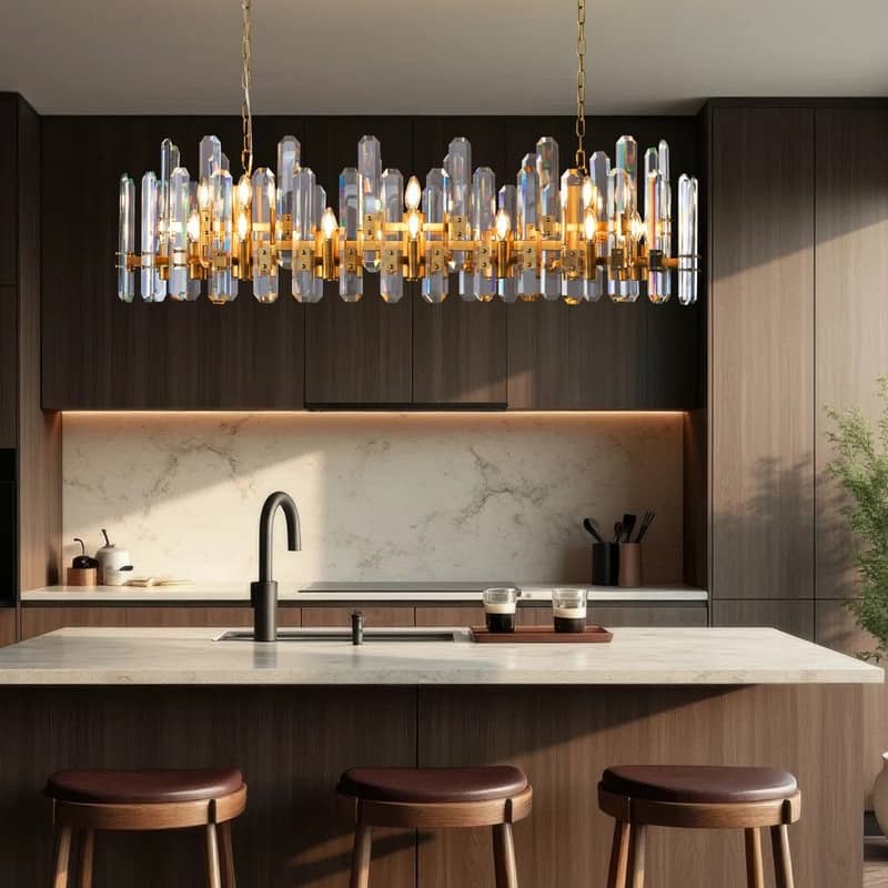 KAYLA 24- 54in Modern Luxury Crystal Chandelier Lighting - LED Ceiling Light Fixture