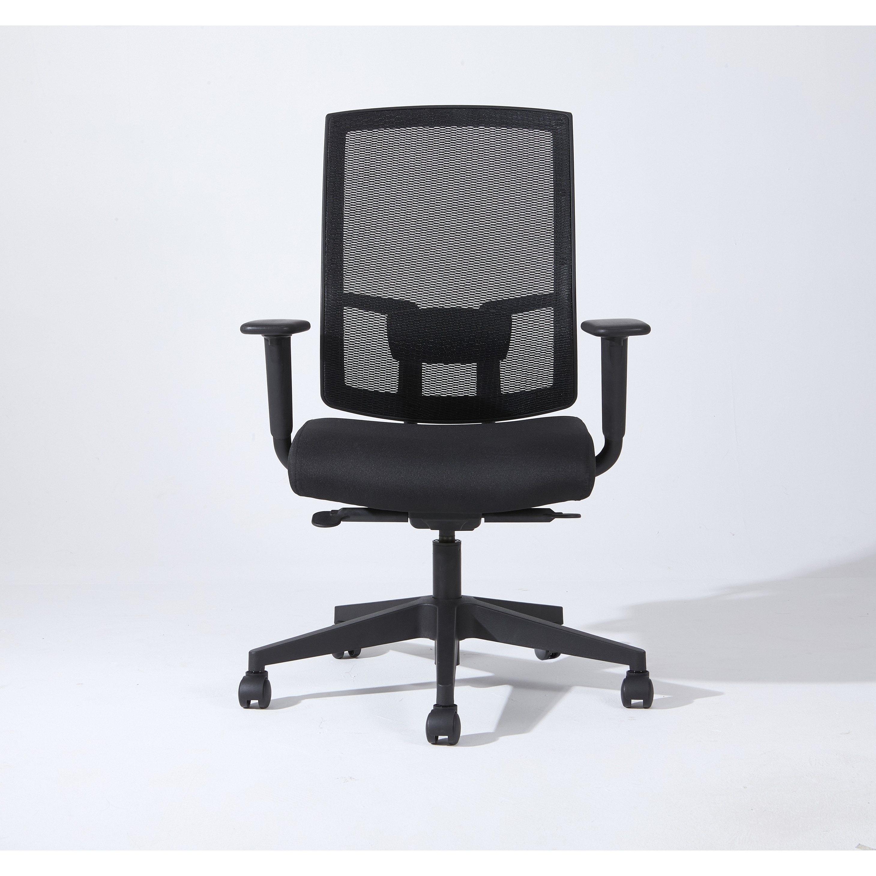 Complus Polyester Seat Pro Ergonomic High Back Office Task Mesh Chair 27"H With Arms