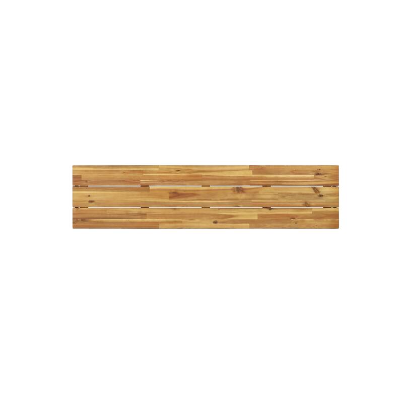 Lindsey Outdoor Modern Industrial Acacia Wood Picnic Set by Christopher Knight Home