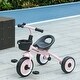 preview thumbnail 8 of 48, Toddler Tricycle with Adjustable Seat, Fun Bell, Basket, and EVA Wheels for Kids 2-5 Years
