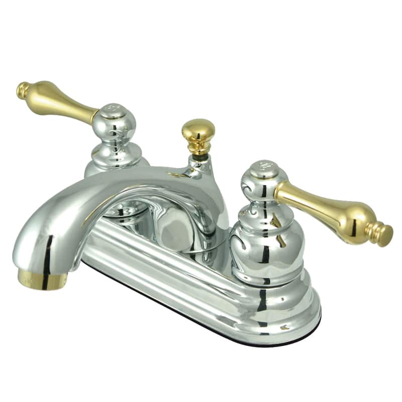 Kingston Brass Vintage Two-Handle 3-Hole Deck Mount 4 in. Centerset Bathroom Faucet