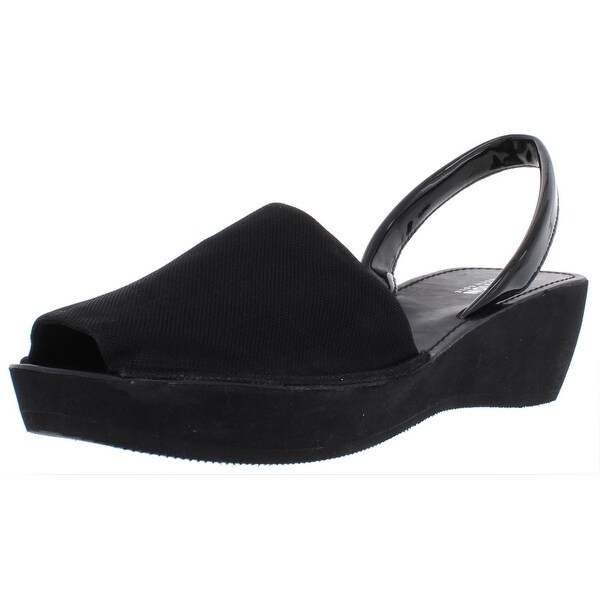 women's fine glass platform wedge sandals