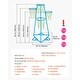 preview thumbnail 9 of 8, Blue Metal Kids Basketball Hoop with 4 Heights and Triangular Base