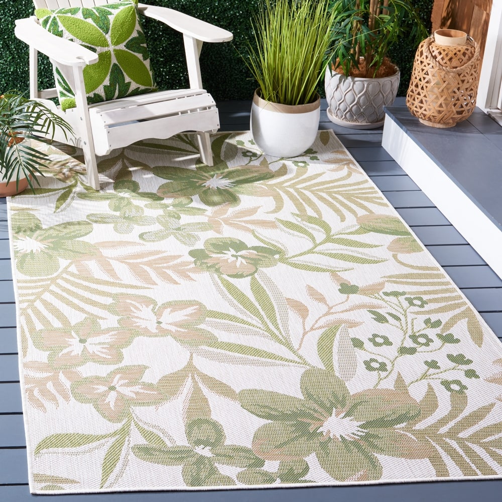 SAFAVIEH Courtyard Aisling Indoor/Outdoor Waterproof Patio Backyard Rug