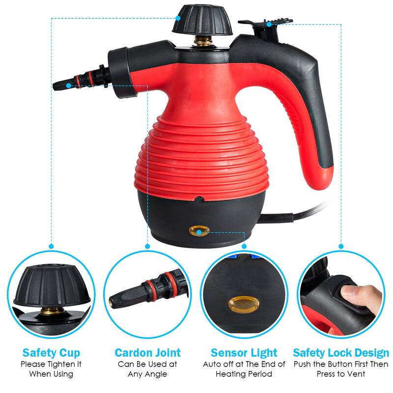 Costway Multifunction Portable Steamer Household Steam Cleaner 1050W
