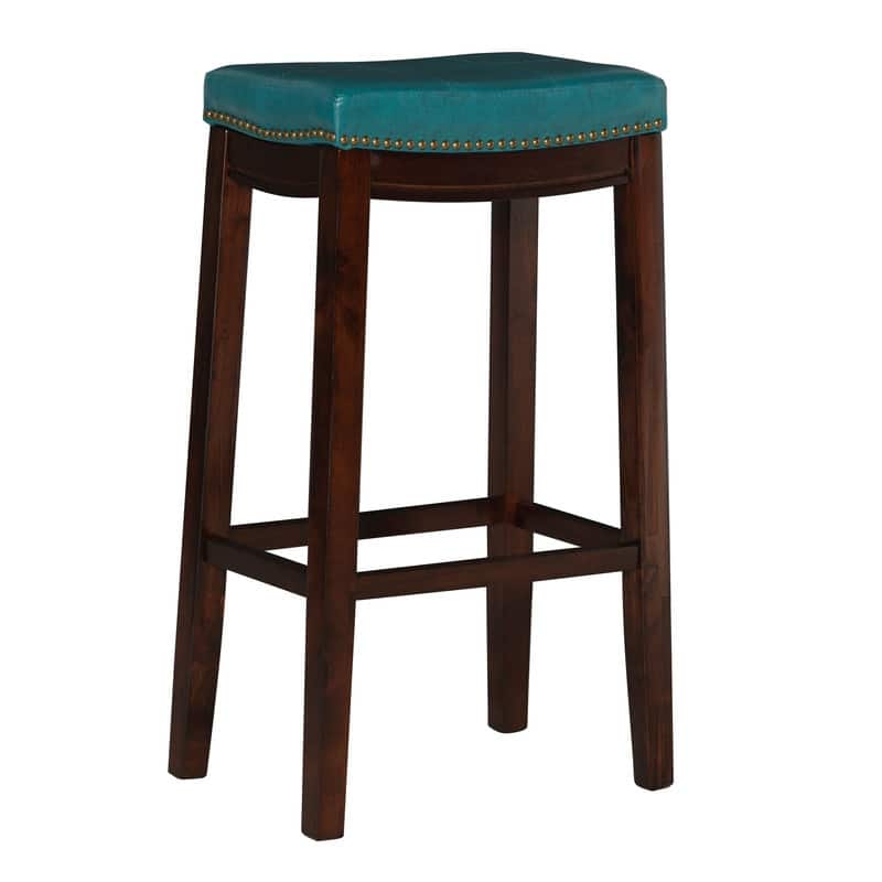 Linon Willamette Backless Upholstered Bar Stool