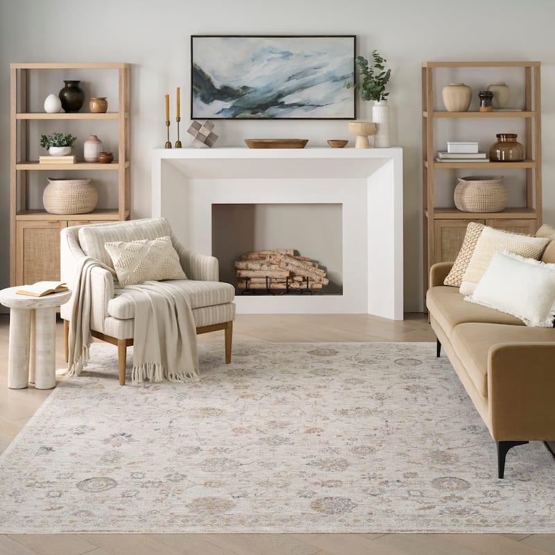 Nourison Heirloom Blend Indoor only Cream / Ivory Persian Area Rug