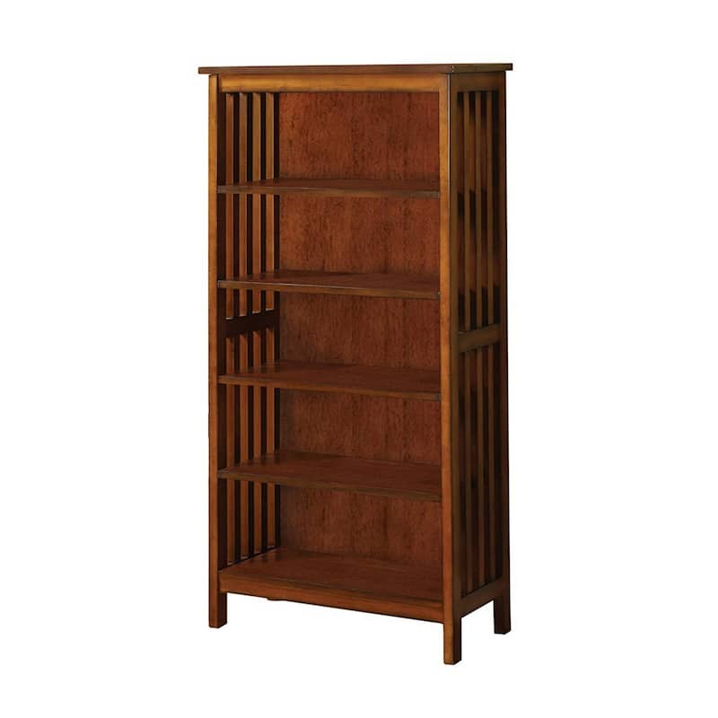Valencia I Traditional Media Shelf, Antique Oak