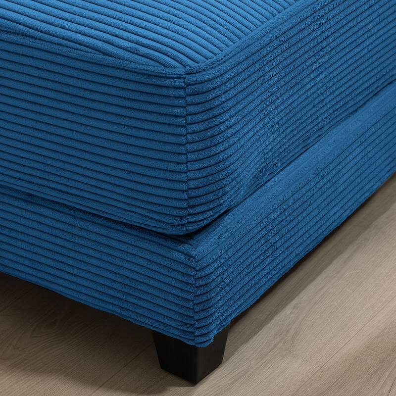 The Contemporary Oversized Corduroy Ottoman