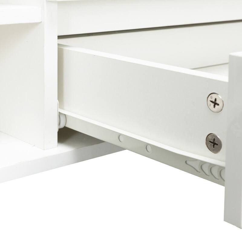 Modern TV Stand For TVs up to 65 Inches,TV Console with LED Remote Control Lights