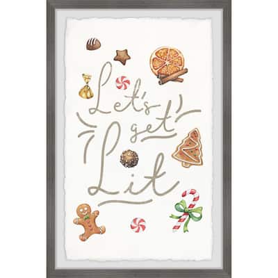 'Get Lit' Framed Painting Print