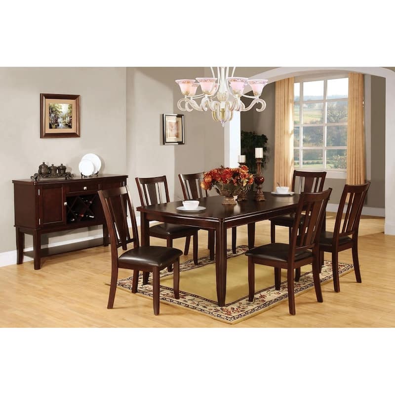 Rectangular Dining Set in Espresso Finish