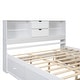 preview thumbnail 7 of 16, Wooden Queen Size Platform Bed with Storage Headboard, 8 Drawers