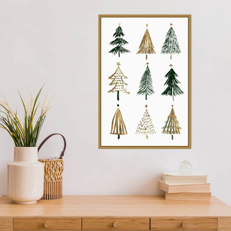 Evergreens II (Tree) by Isabelle Z Framed Canvas Art
