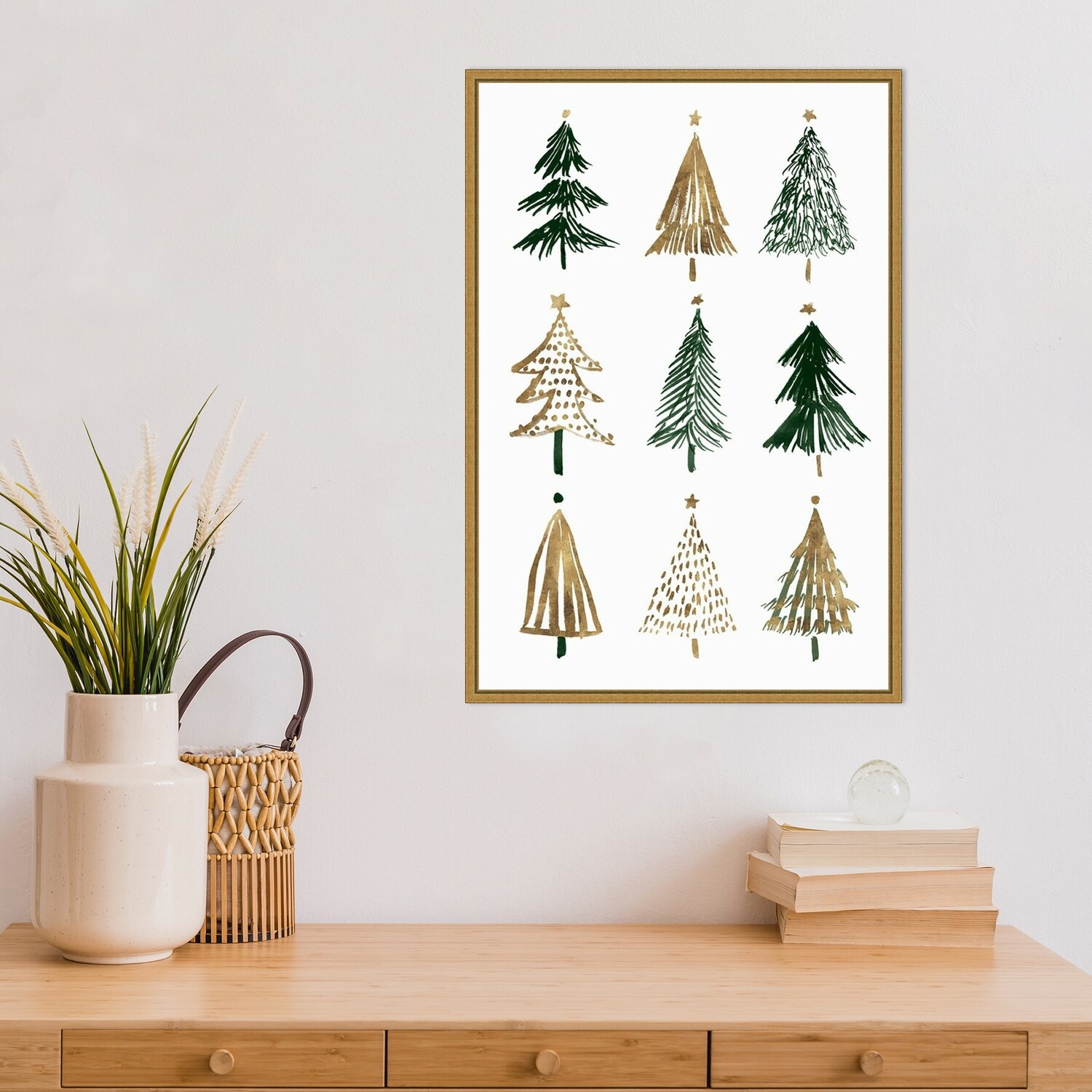 Evergreens II (Tree) by Isabelle Z Framed Canvas Art - On Sale