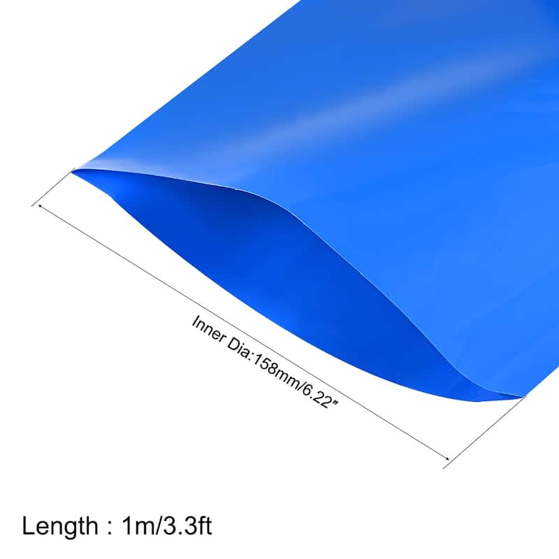 Battery Wrap, 250mm Width 1m PVC Heat Shrink Tube Wraps Blue
