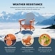 preview thumbnail 64 of 166, Laguna Fade Resistant All Weather Outdoor Patio Folding Adirondack Chair