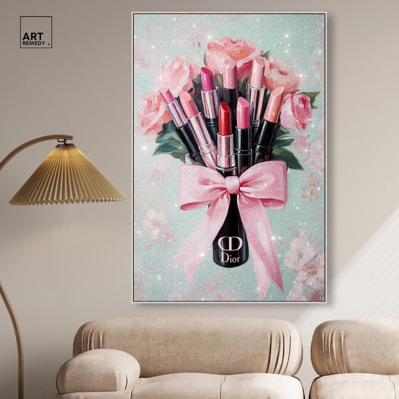 Petitie Bouquet of Lipsticks Canvas by Art Remedy
