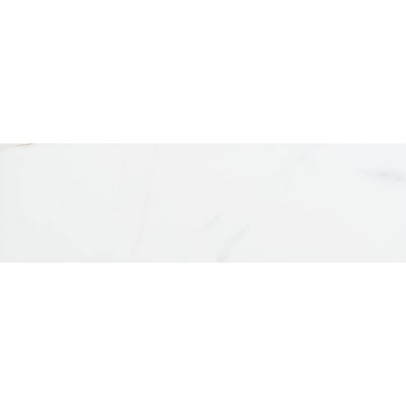 The Tile Life Chronos 4x13 White/ Gold Porcelain Floor & Wall Tile