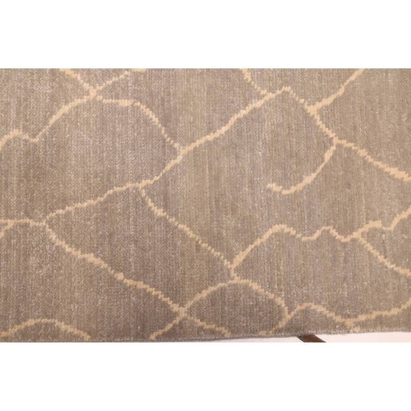 ECARPETGALLERY Hand-knotted Mystique Grey Wool Rug - 6'1 x 9'1