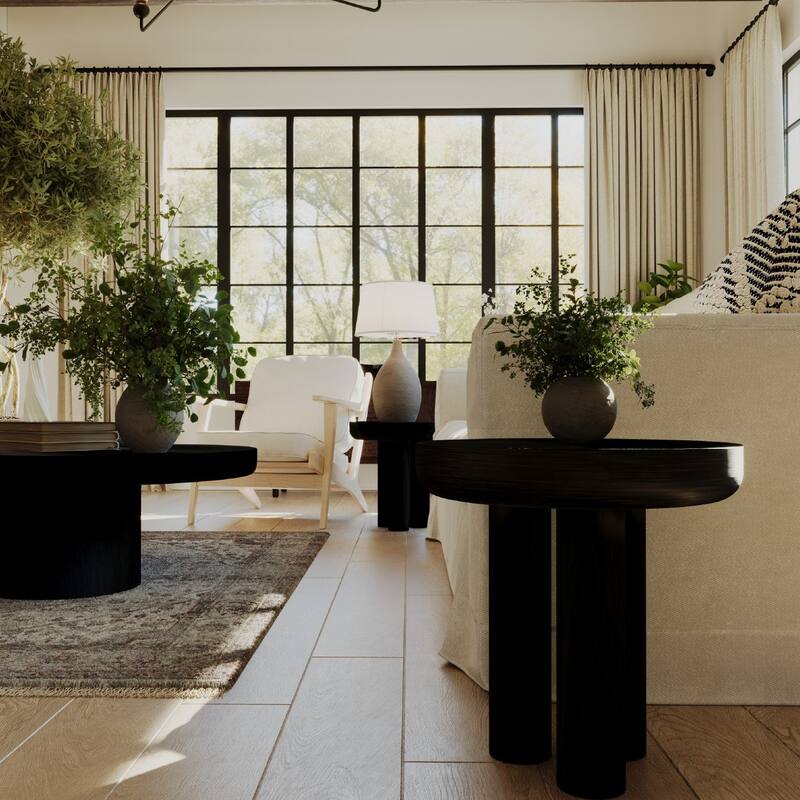 Maven Lane Owen Rustic Wooden Side Table