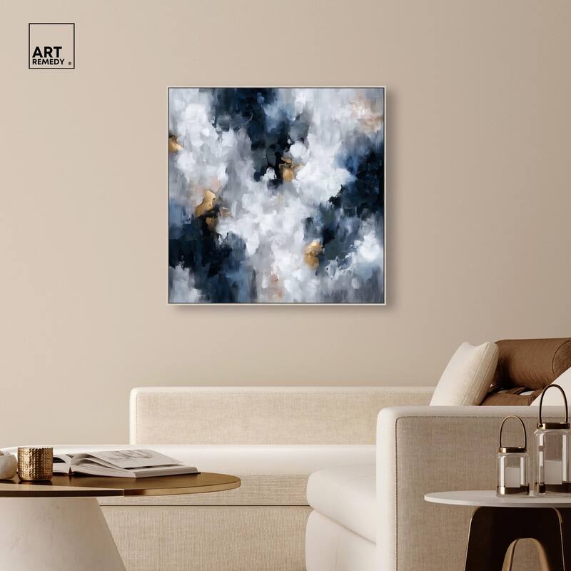 Midnight and Ivory I Canvas by Art Remedy