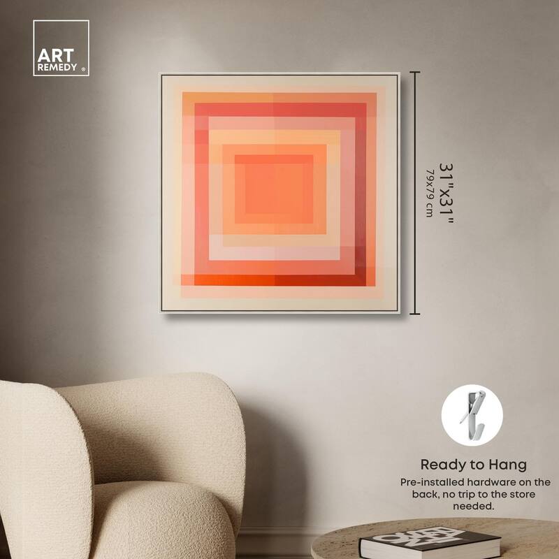 Minimal Color Blocks III Canvas by Art Remedy