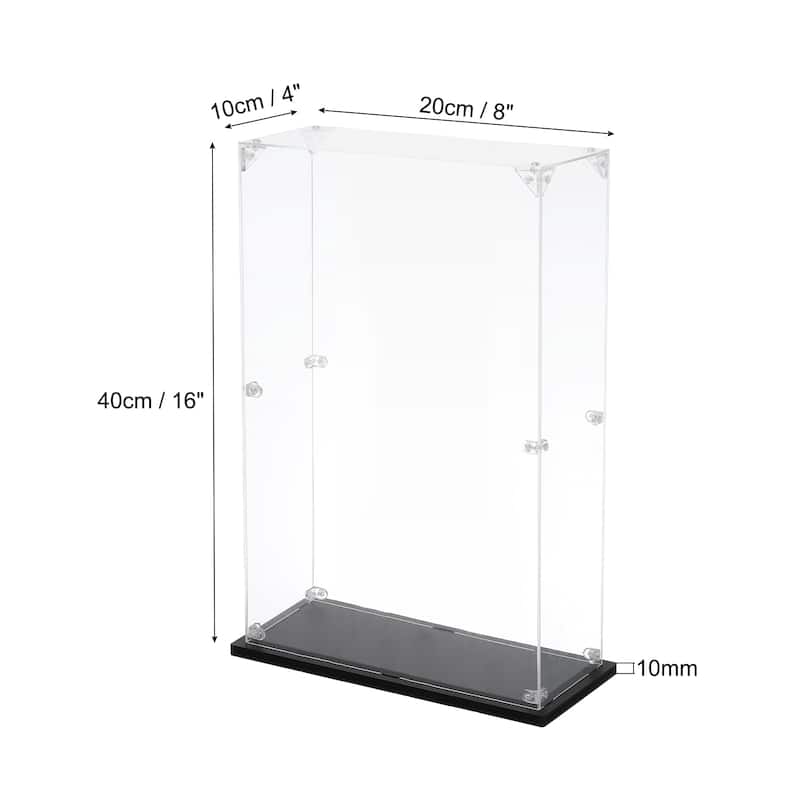 Acrylic Display Case, for Displaying Collectibles, Dolls, Model Car - 4"x8"x16"