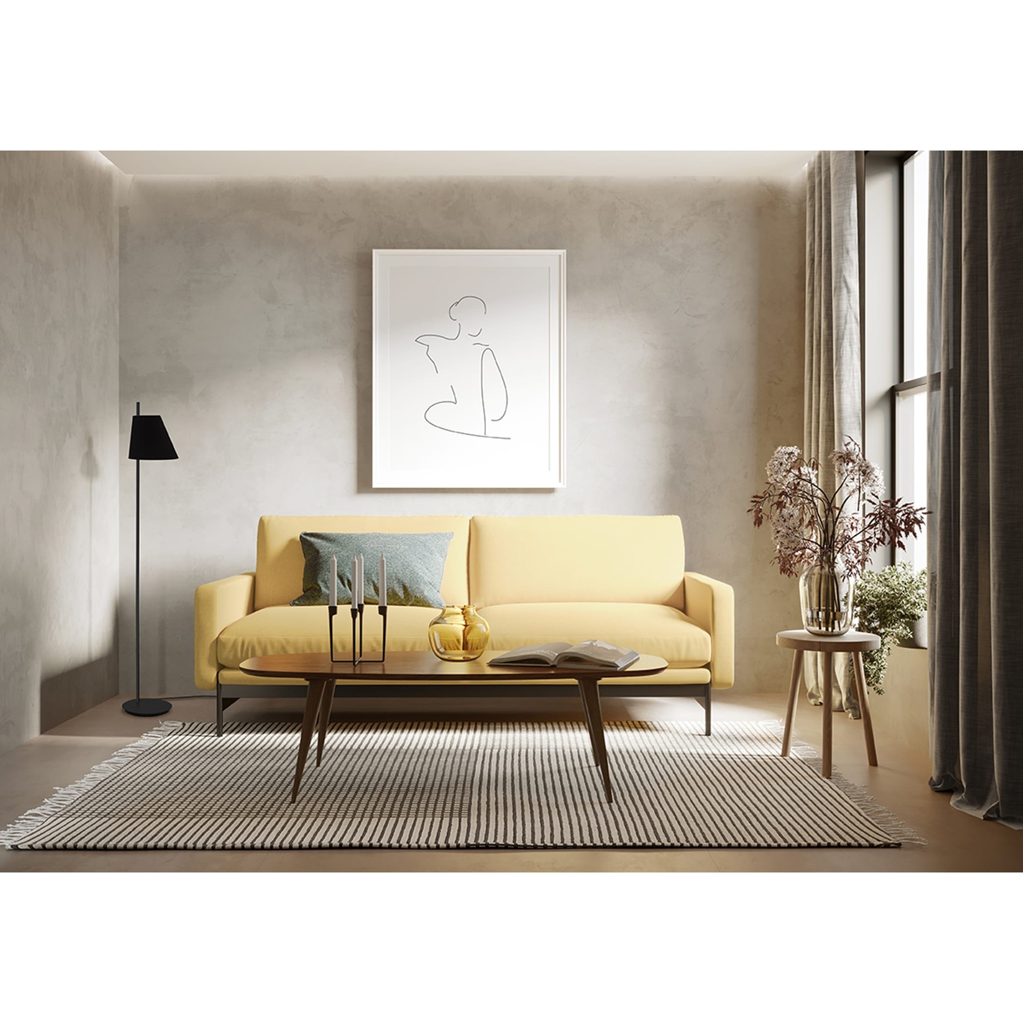 Estazona 1-Light Floor Lamp
