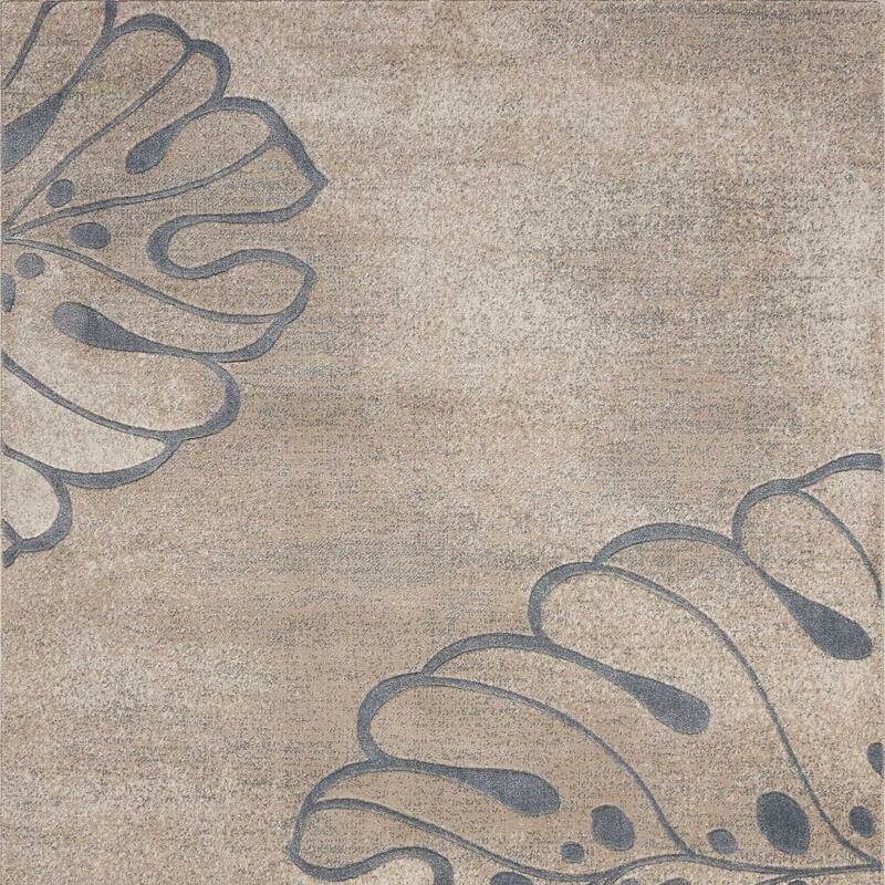 Kazu Power Loomed Modern Non Skid Stain Resistant Area Rug By HomeRoots - 87' X '63' X '0.5