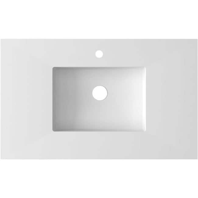 Miseno MVT-36-313SQ1HSS Forever 36" Solid Surface Vanity Top