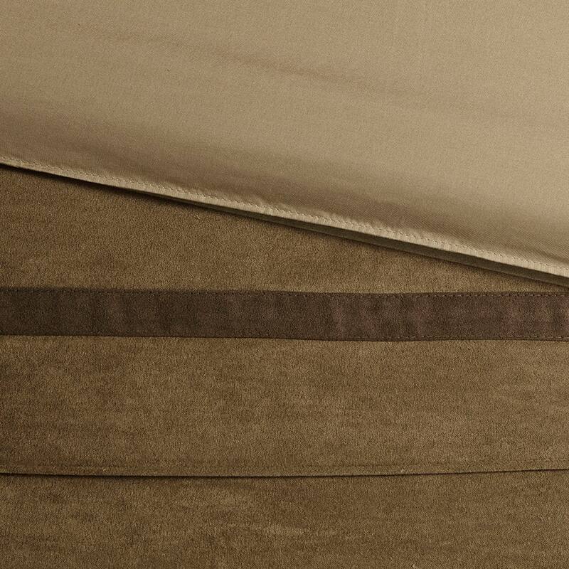 GDF Studio - Palmer 7-Piece Pieced Faux Suede Comforter Set