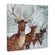 preview thumbnail 3 of 8, Stupell Winter Reindeer Holiday Landscape Canvas Wall Art by Ruane Manning