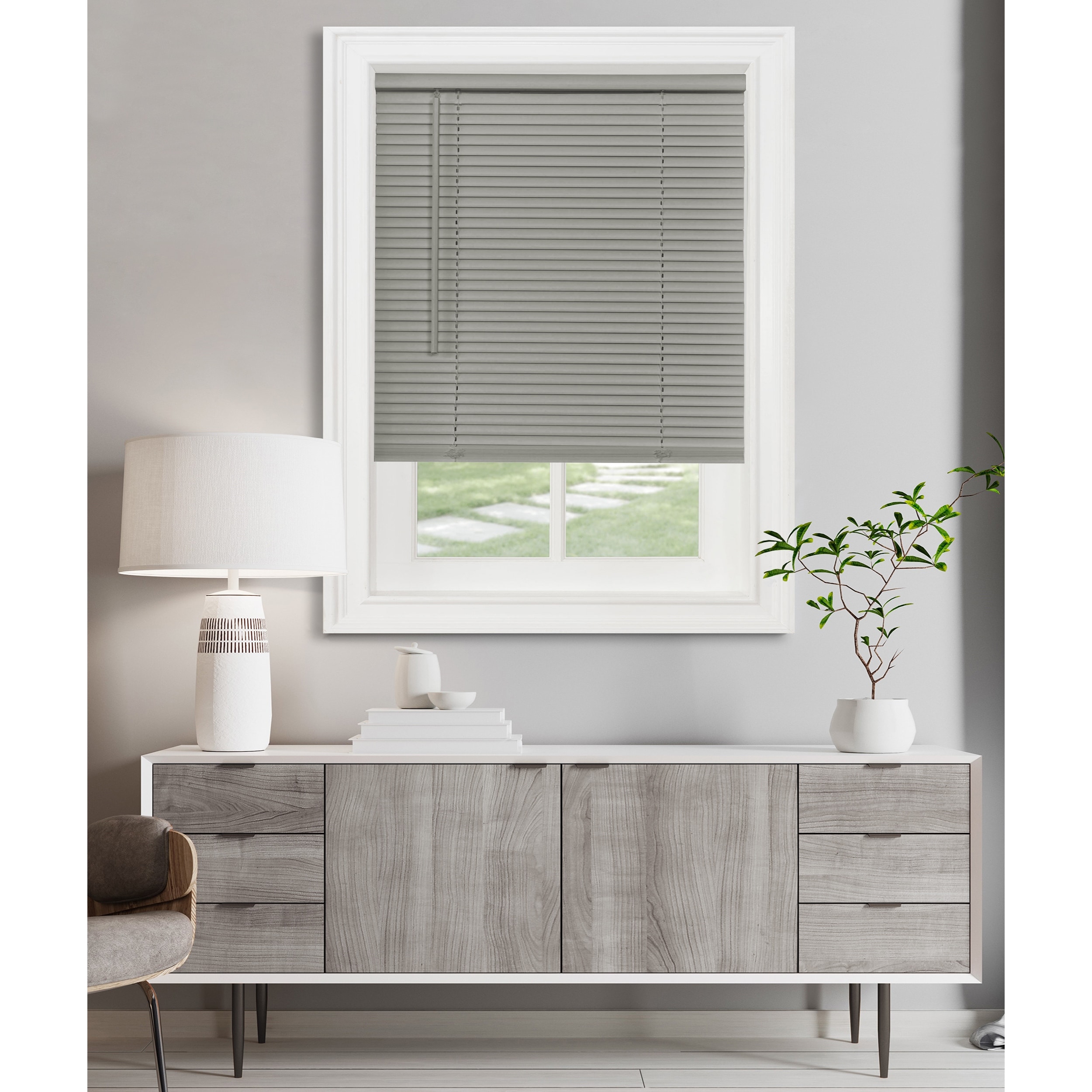 Achim Cordless Morningstar GII Blind 64-In. Drop - 23 x 64 - Grey