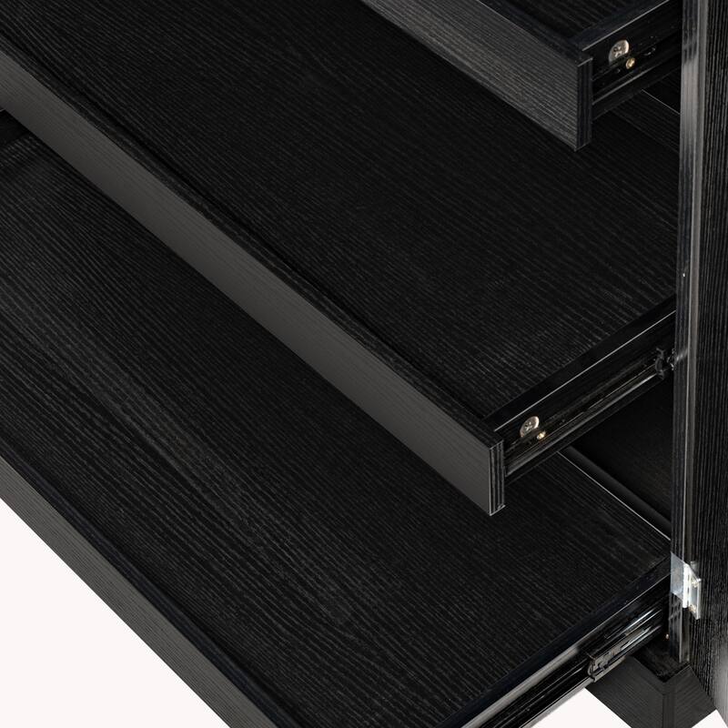 Kitchen Pantry Cabinet with 3 Pull Out Shelves, Pantry Storage Cabinet w/ 6 Door Shelf & Adjustable Shelf, Freestanding Cupboard